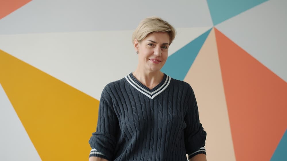 Studio photography setup with backdrop and equipment